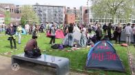Pro-Palestina demonstranten plaatsen tentenkamp op campus UvA
