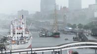 EK-fanzone in Hamburg gesloten door extreem weer