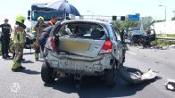 Enorm ongeluk op de A27 bij Hank