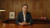 Rutte in laatste toespraak: 'Ik heb geprobeerd dingen recht te zetten'