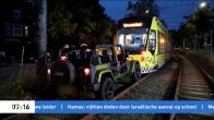 Auto's in Den Haag belanden op tramrails