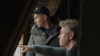 Teun en Albert verblijven in hut: 
