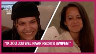Kimberly vindt dat Joëlle mooie ogen heeft: 