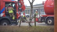 Brandweer over AZC-brand Schalkhaar
