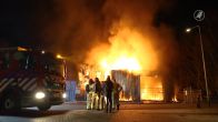 Grote brand in oude brandweerkazerne Urk