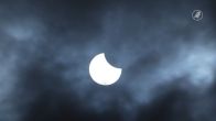 Gedeeltelijke zonsverduistering boven Nederland