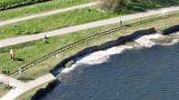 Kade stort in bij Valkenburgse Meer: gasleiding en spoor in gevaar