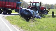 'Meerdere gewonden bij botsing met trekker in Hellendoorn'