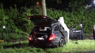 Dodelijke klap tegen bomen: bestuurder overleden in verwoeste auto