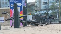 Scheveningen neemt de schade op dag na gewelddadige rellen