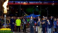 WO II-veteranen (100 en 101) ontsteken bevrijdingsvuur Wageningen