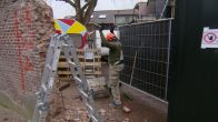 Krater in de grond: 