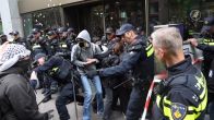 ME grijpt in bij pro-Palestina-demonstratie Leiden University Den Haag