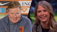 Ronald Koeman grapt tegen Noa Vahle: 'Voor jouw tijd?!'