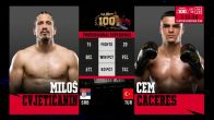 Milos Cvjeticanin vs. Cem Caceres – GLORY 100