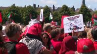 Gaza-demonstranten in Den Haag: 'Voelt goed om iets te kunnen doen'