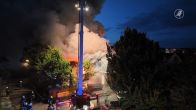NL-Alert na grote brand in centrum Heerenveen