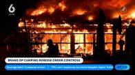 Grote brand op camping Rennesse: kampeerders geëvacueerd