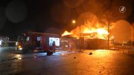 Grote brand in sporthal Bedum