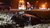 Automobilist overleden na zware crash op A58