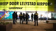 Politie maakt einde aan Greenpeace-actie op Lelystad Airport