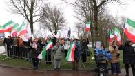 Iraanse demonstrantanten op de been in Den Haag