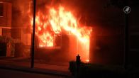 Instortingsgevaar bij grote, felle woningbrand in Rijen