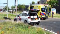 Fatbiker met spoed naar ziekenhuis door botsing met vrachtwagen
