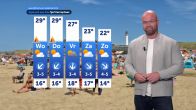 Genieten van de zon, maar in het zuiden wordt het tropisch warm