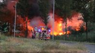 Grote brand in campingpark stadsnomaden Westpoortweg Amsterdam