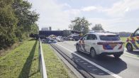Ongeluk met meerdere vrachtwagens in Zuidwolde