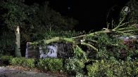 Harde wind zorgt voor rommel en schade in Ingen
